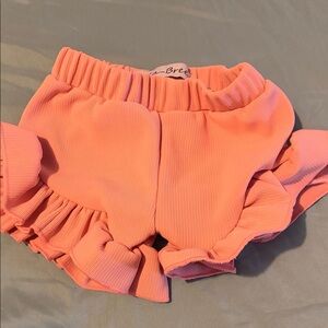 Bella Rene Coral Ruffle Kids Shorts